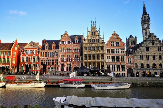 Day trip to Ghent and Atomium from Brussels - Belfry of Ghent and the dragon above the city