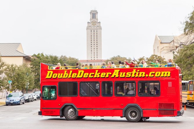 Double Decker Austin Single Loop Sightseeing Tour - The Driskill Hotel and the Texas Capitol