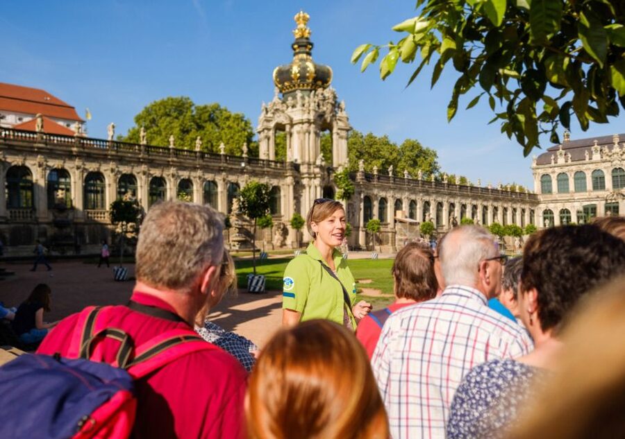 Dresden: 1-Day Hop-On-Hop-Off Bus Tour - Elbe palaces, Schillerplatz, and the Blue Wonder