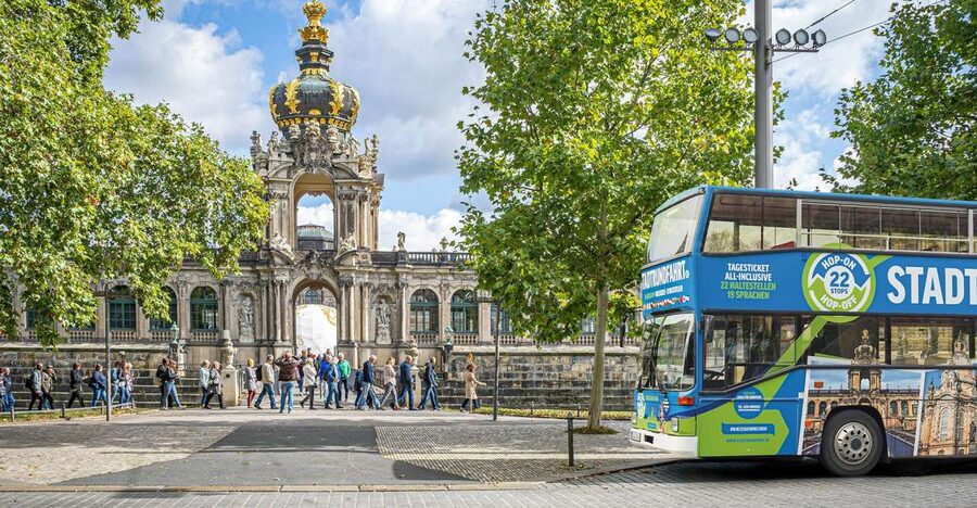 Dresden Castle Skip-the-Line Entry & 2-Day Hop-On Hop-Off - How the Dresden bus pass works from Postplatz