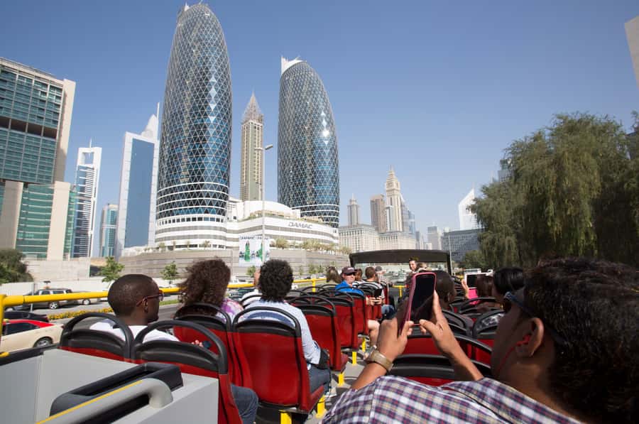 Dubai: City Sightseeing HOHO Bus Tour + Sunset & Night Tour - The Sunset and Night Tour after dark