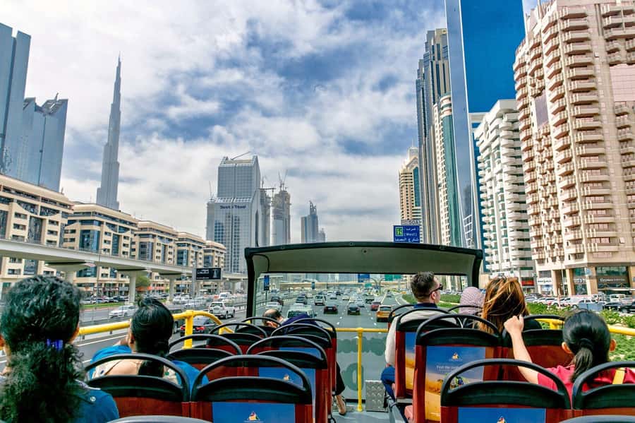 Dubai: City Sightseeing HOHO Bus Tour + Sunset & Night Tour - Red Route: Creek, souks, and old Dubai