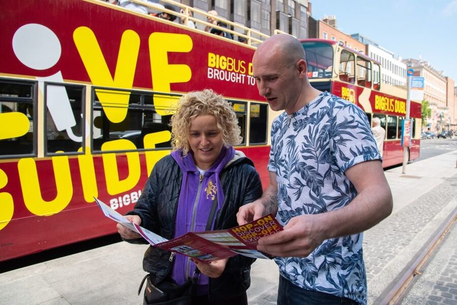 Dublin: Big Bus Hop-On, Hop-Off Tour with Live Guide - The walking tour and panoramic night ride