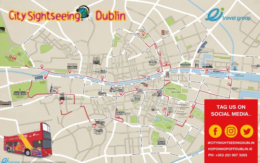 Dublin: City Sightseeing Hop-On Hop-Off Bus Tour - From Fox House to Trinity College and Dublin Castle