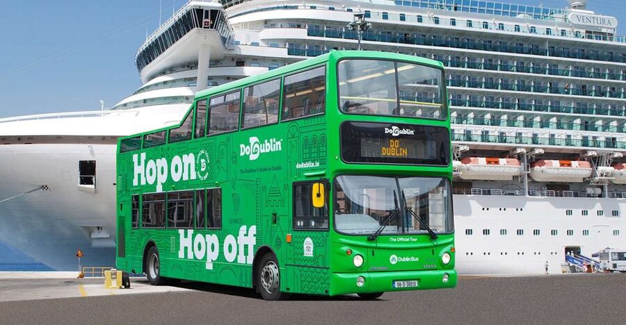 Dublin: Cruise Excursion Hop-On Hop-Off Tour & Rail Ticket - Key points at a glance