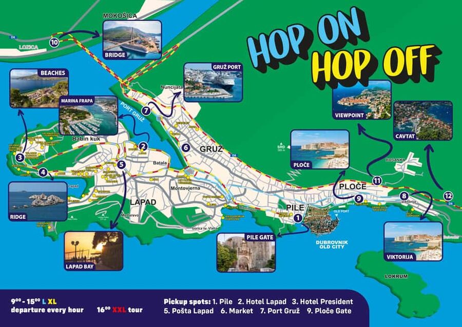 Dubrovnik: City Hop On Hop Off Bus with 3 Tour Options - Practical timing advice for a smoother ride