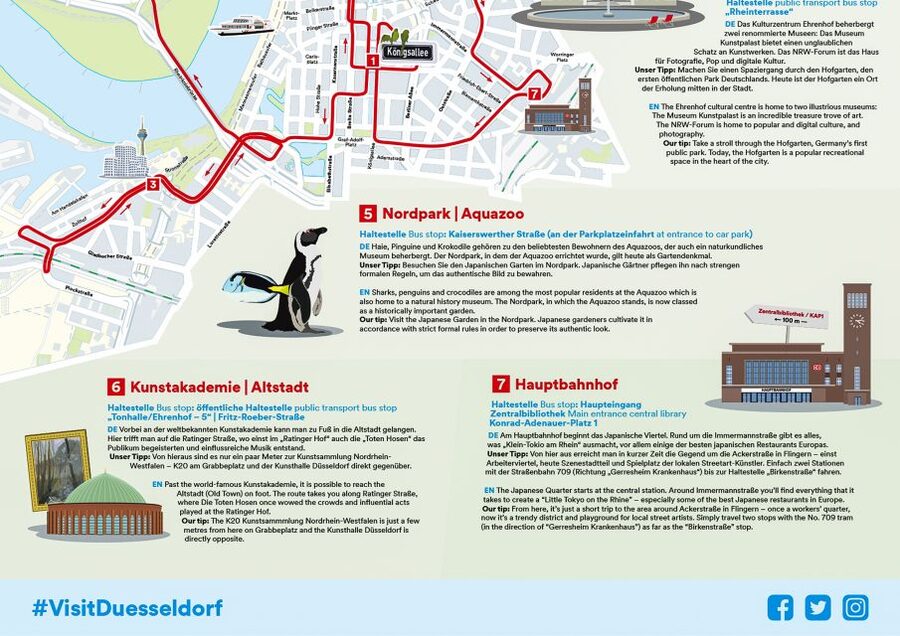 Düsseldorf: 24-Hour Hop-On Hop-Off Ticket - Key points at a glance