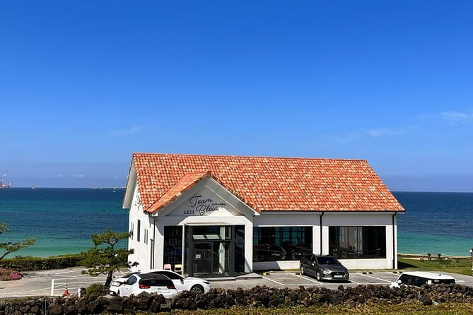 East of Jeju island Bus Tour from Seogwipo city, Jeju island - Hamdeok Beach closes the day by the sea