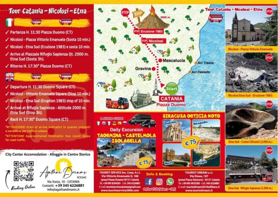 Etna Tour by Panoramic Bus - The audio guide and the human element