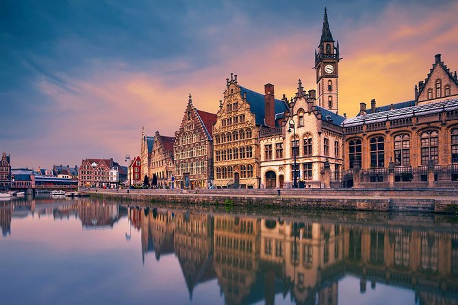 Excursion to Antwerp and Ghent by bus from Brussels with stop at the Atomium - Ghent opens with medieval streets and tall towers