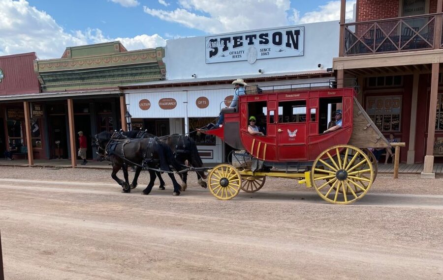 Friday: Tombstone & Bisbee; 9h Tour bus from Tucson - Riding the mine train in Bisbee