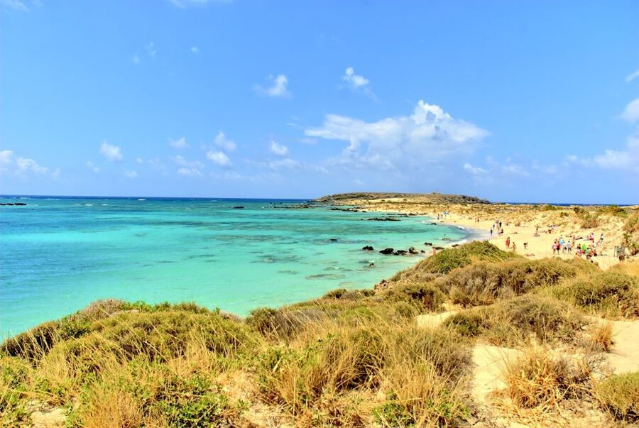 From Chania Area: Day Trip to Elafonisi Island by Bus - Arriving at Elafonisi and walking to the shore
