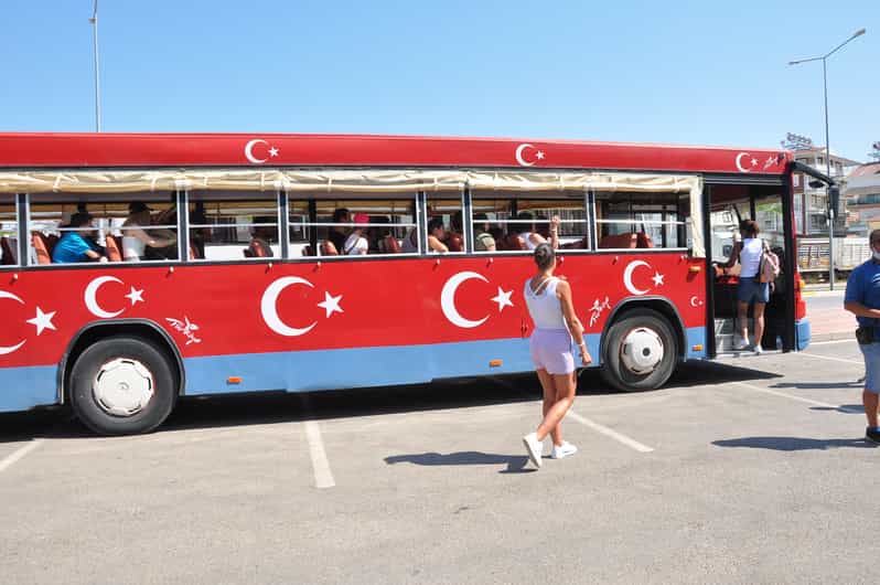 From City of Side: Cabrio Bus Safari & Boat Tour with Lunch - Seleukia, the aqueducts, and the old bridge