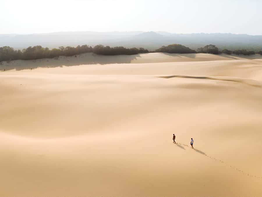 From Hervey Bay: K'gari, Fraser Island Two-Day Coach Tour - Hammertone Sandblow and Lake Wabby