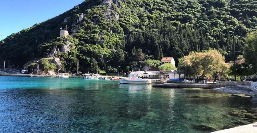 From Kefalonia: Ithaca Island Full-Day Bus Tour - Aetos Pisaetos Port: the scenic arrival