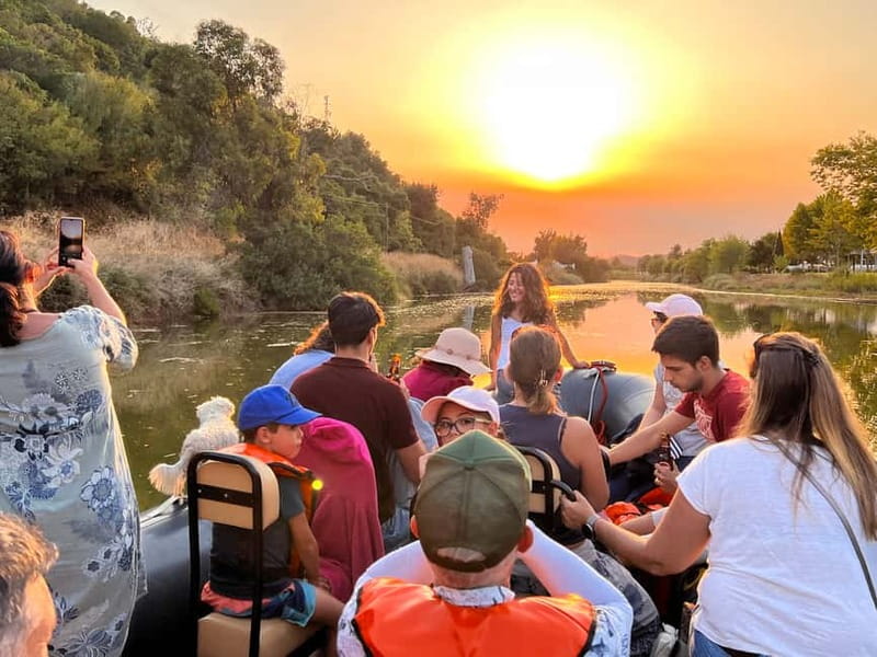 From Lagoa: Visit Silves Town by Boat with Hop Off & Hop On - A small rescue boat made for quiet river travel