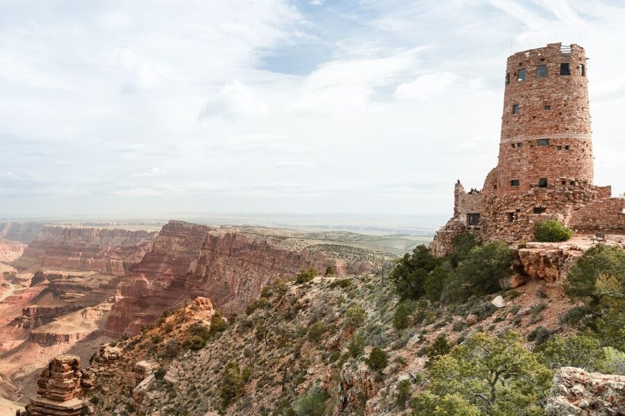 From Las Vegas: Grand Canyon National Park Day Tour by Bus - Mather Point gives you the first big view