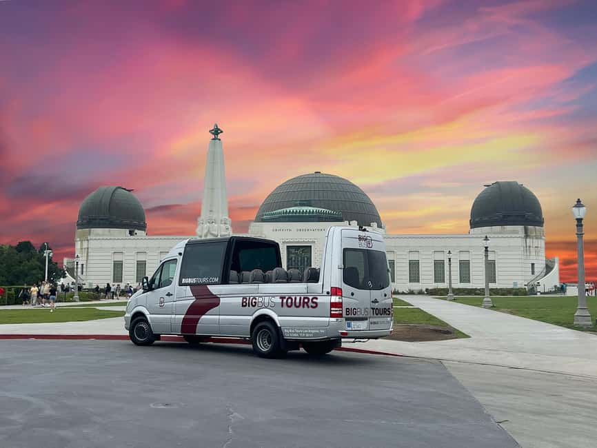 From Los Angeles: Griffith Observatory Open-top Sunset Tour - Starting on Hollywood Boulevard at Stop #1