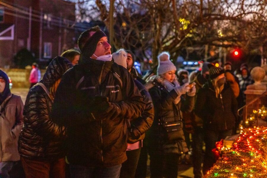 From Manhattan: 4-Hour Dyker Heights Holiday Lights Bus Tour - Walking through the decorated streets