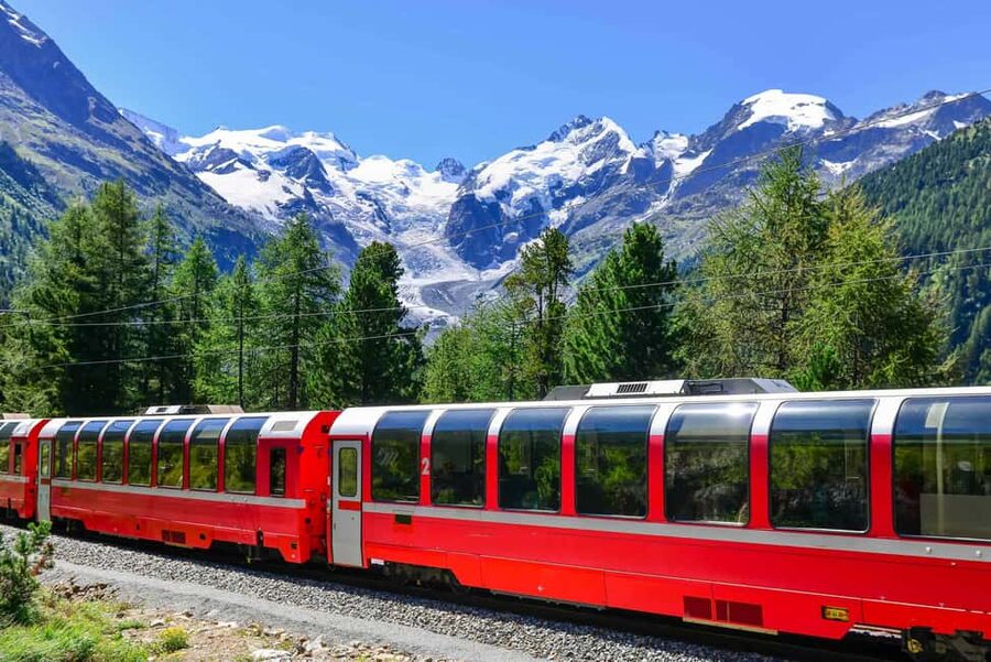 From Milan: Bernina Express Train and St. Moritz Tour by Bus - The trip at a glance