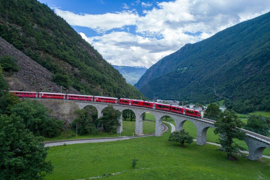 From Milan: Bernina Express Train and St. Moritz Tour by Bus - What makes the rail scenery special
