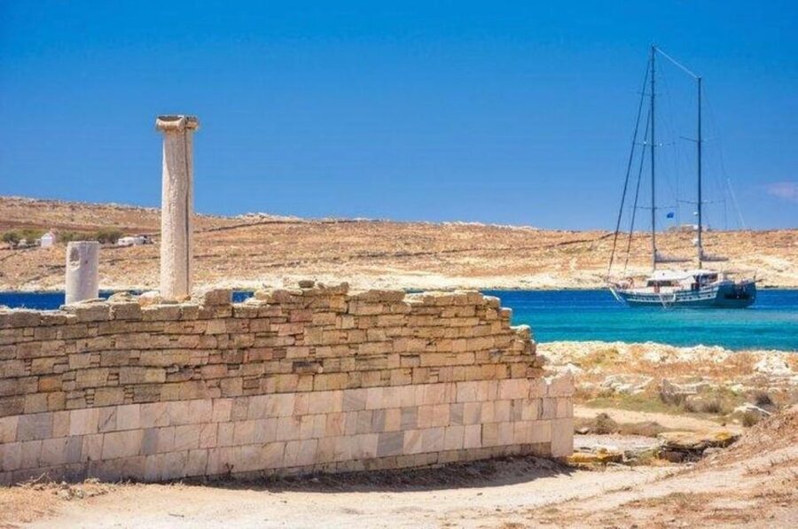 From Paros: Paros Island Bus Tour and Boat Trip to Antiparos - Crossing from Pounta to Antiparos