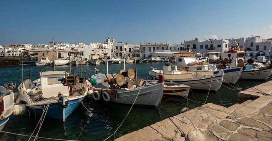 From Paros: Paros Island Bus Tour and Boat Trip to Antiparos - Starting in Parikia’s old town