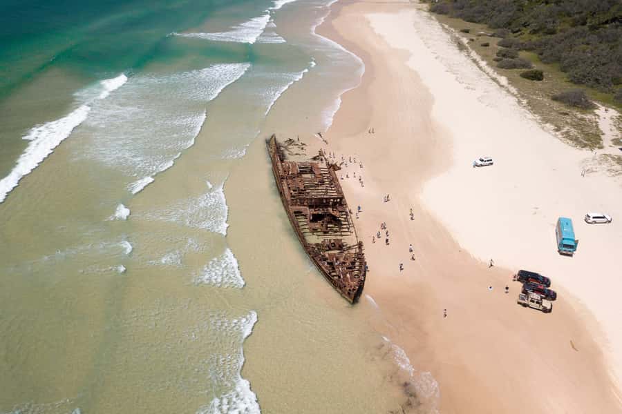 From Rainbow Beach: K'gari, Fraser Island Two-Day Coach Tour - The optional scenic flight