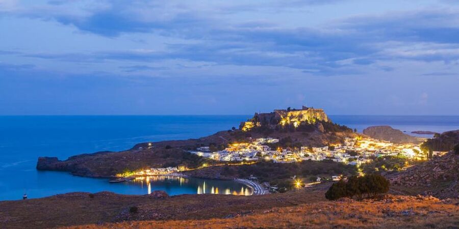 From Rhodes City: Evening Bus Trip To Lindos - Key points at a glance