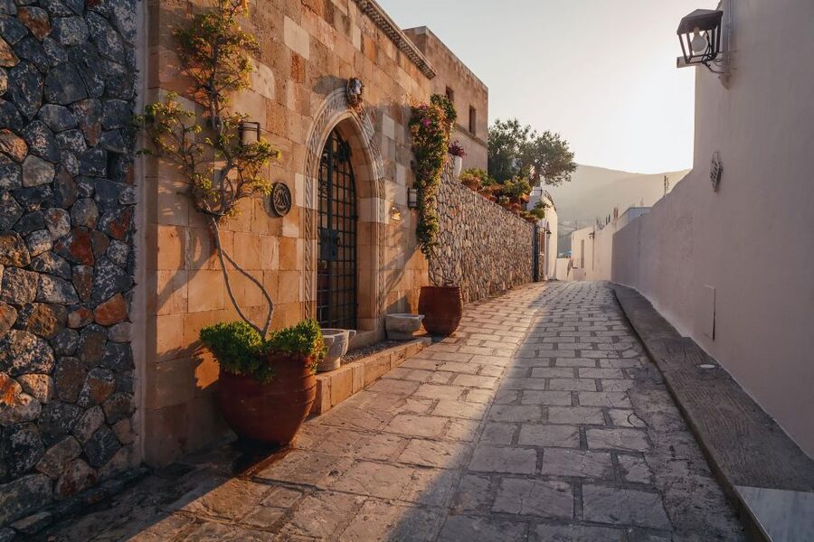From Rhodes City: Evening Bus Trip To Lindos - The viewpoint stop: your best first look at Lindos