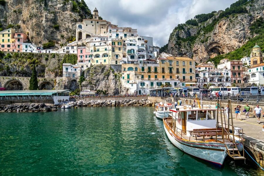 From Sorrento: Amalfi Coast Guided Bus Tour and Ferry Ride - Amalfi’s guided walk and free time