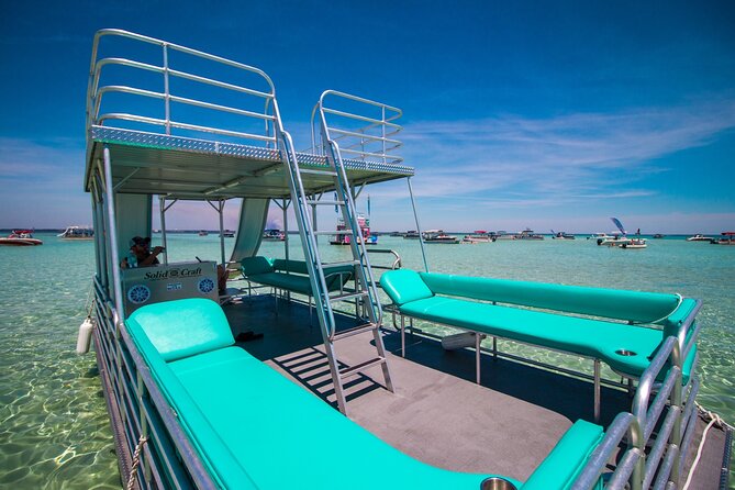 Full Day Double Decker Pontoon Boat Rental- Fort Walton Beach - Following the Gulf Island National Seashore