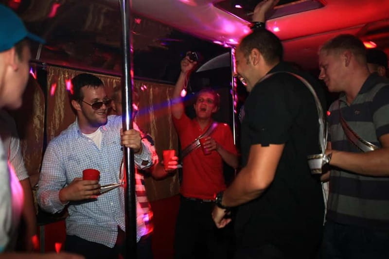 Gdańsk: 1-Hour Private Party Bus with Vodka Package - Music, lighting, and the dance pole