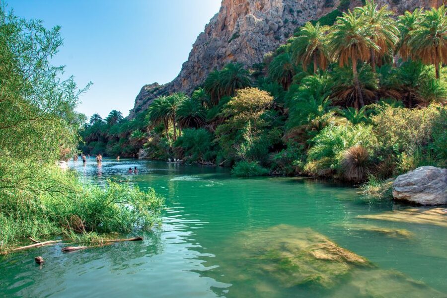 Georgioupolis: Preveli Palm Beach Day Trip by Bus and Boat - Plakias gives the day a village break
