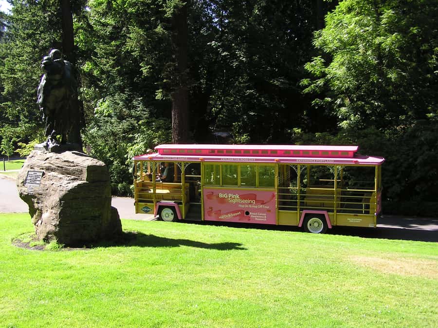 Gray Line Pink Trolley 2-Day Hop-On Hop-Off Tour Ticket - Stop 6: Chinese Garden and Oregon Convention Center via MAX
