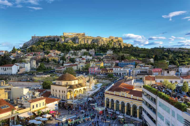 Guided walking tour of Acropolis with bus city tour - Walking through the Acropolis monuments
