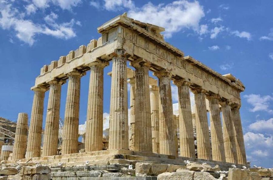 Guided walking tour of Acropolis with bus city tour - The view from the Parthenon hill