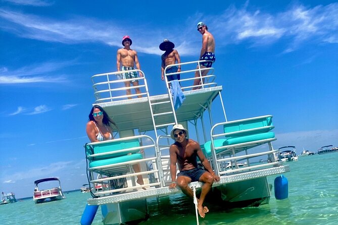 Half Day Double Decker Pontoon Boat Rental from Okaloosa Island - A Possible Crab Island Plan