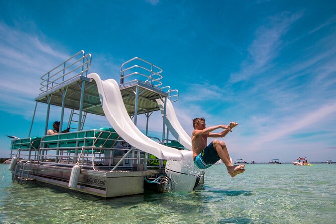Half Day Double Decker Pontoon Boat Rental from Okaloosa Island - The Captain Question Matters