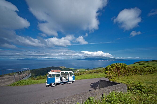 Half-Day VW Samba Private Bus Tour around Faial Island - Monte da Guia, Horta, and the marina below