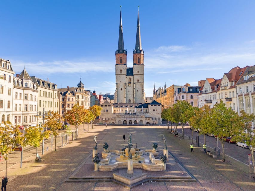 Halle (Saale) : Die Stadtrundfahrt mit dem Bus - From Hallmarkt to Marktplatz