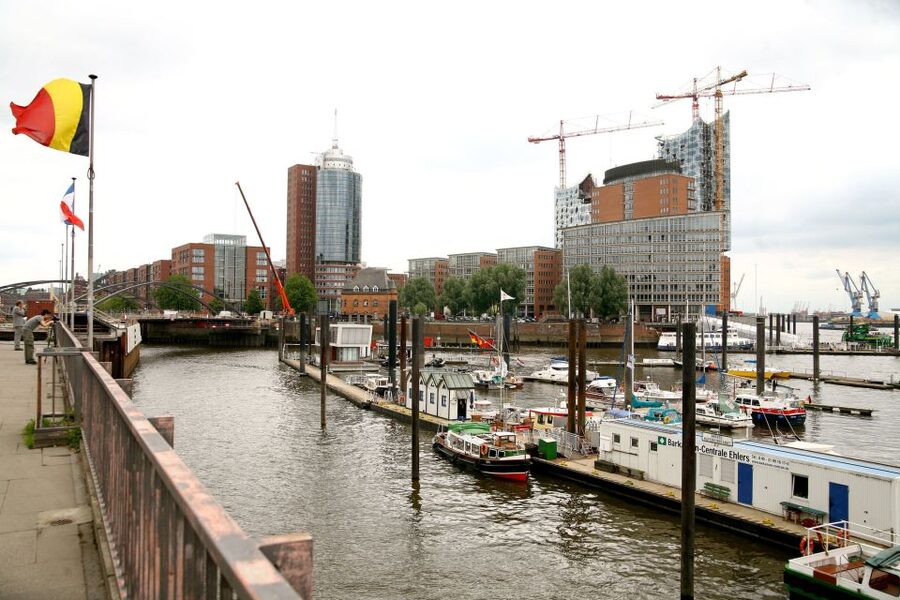 Hamburg: Hop-On Hop-Off Bus City Tour - Line F - St. Michaelis Church and the view from the Michel