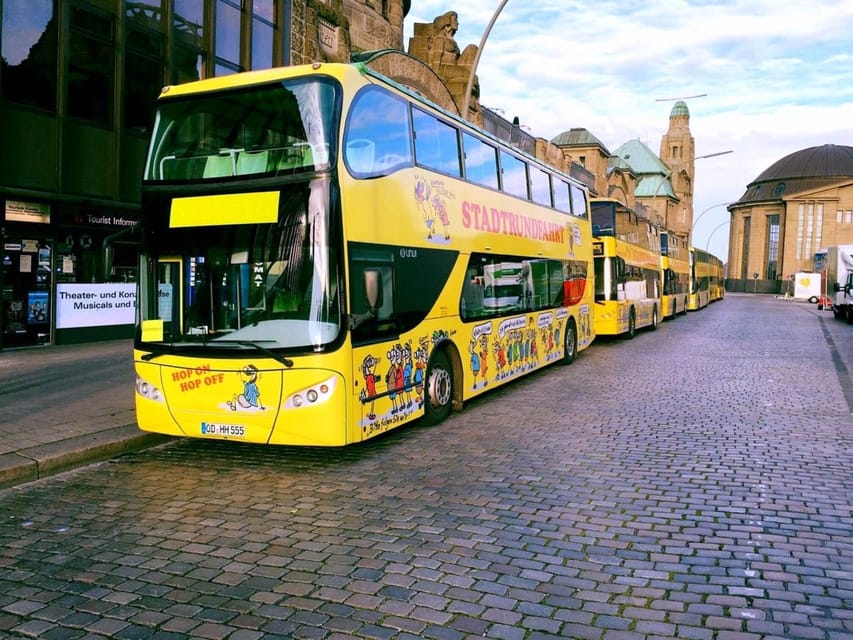 Hamburg: Hop-On Hop-Off Bus Tour Yellow Double Decker - Key points to know before you book