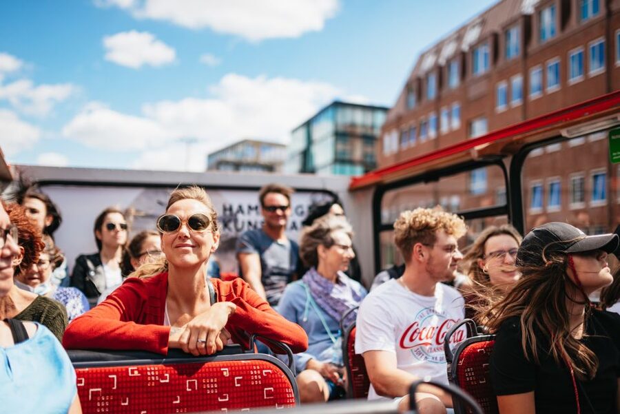 Hamburg: Hop-On Hop-Off Bus with Harbor Cruise - The Town Hall, St. Michael’s, and the Reeperbahn