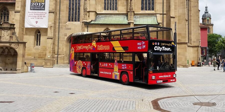 Heilbronn: 24h Hop-on Hop-off City Sightseeing Bus Tour - Stops 2 through 6: wine, parks, and hillside views