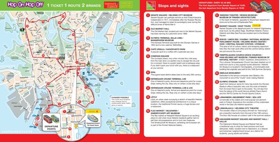 Helsinki: City Sightseeing Hop-On Hop-Off Bus Tour - Key points to know before you book