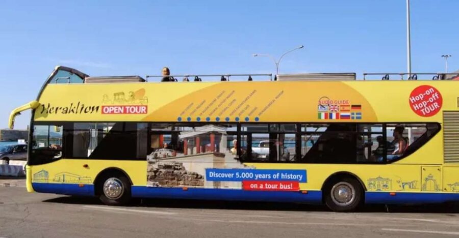 Heraklion: Hop-on Hop-off Open Top Bus Sightseeing Tour - Old Port Square and the cruise terminal