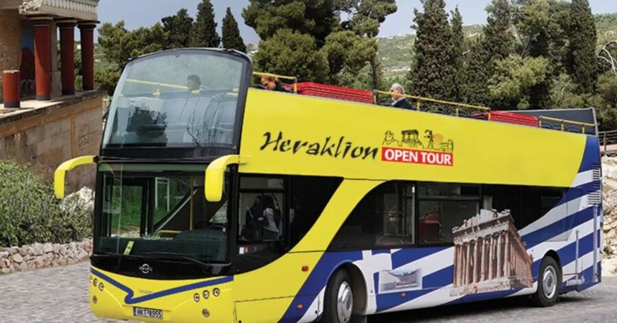 Heraklion: Hop-on Hop-off Open Top Bus Sightseeing Tour - Knossos Palace, the essential out-of-town stop