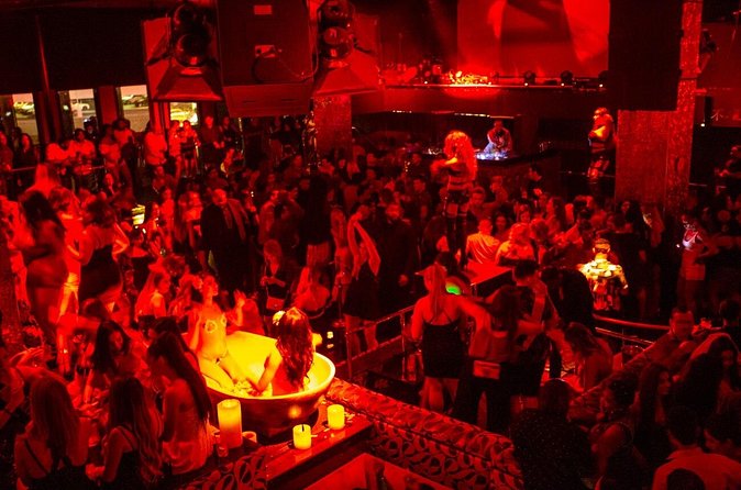 Hip Hop Party Bus Club Crawl - Looking out from Ghostbar, 55 stories above Las Vegas