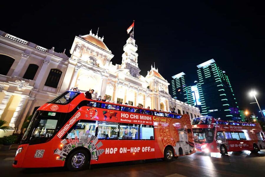 Ho Chi Minh City: Late-Night Open-Top Bus Tour - Bùi Viện, Ben Thanh Market, and the Western Area